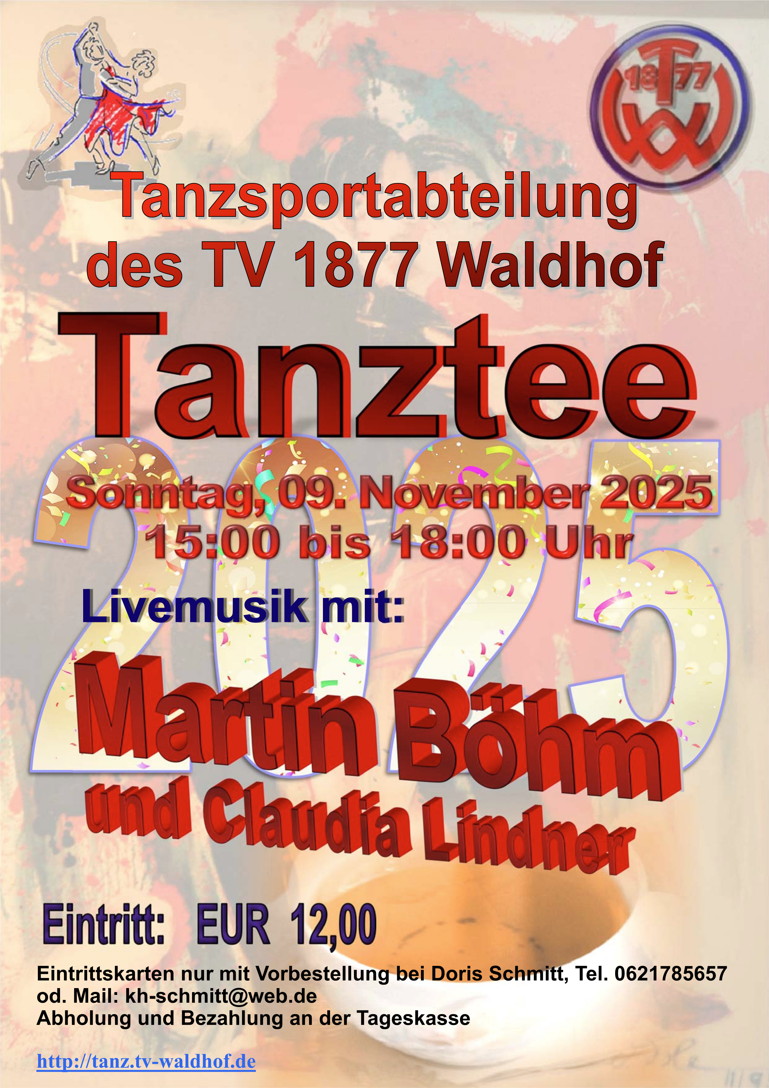 Flyer 2025 Tanztee Verantw. Abteilungsleitung Tanz des TV1877